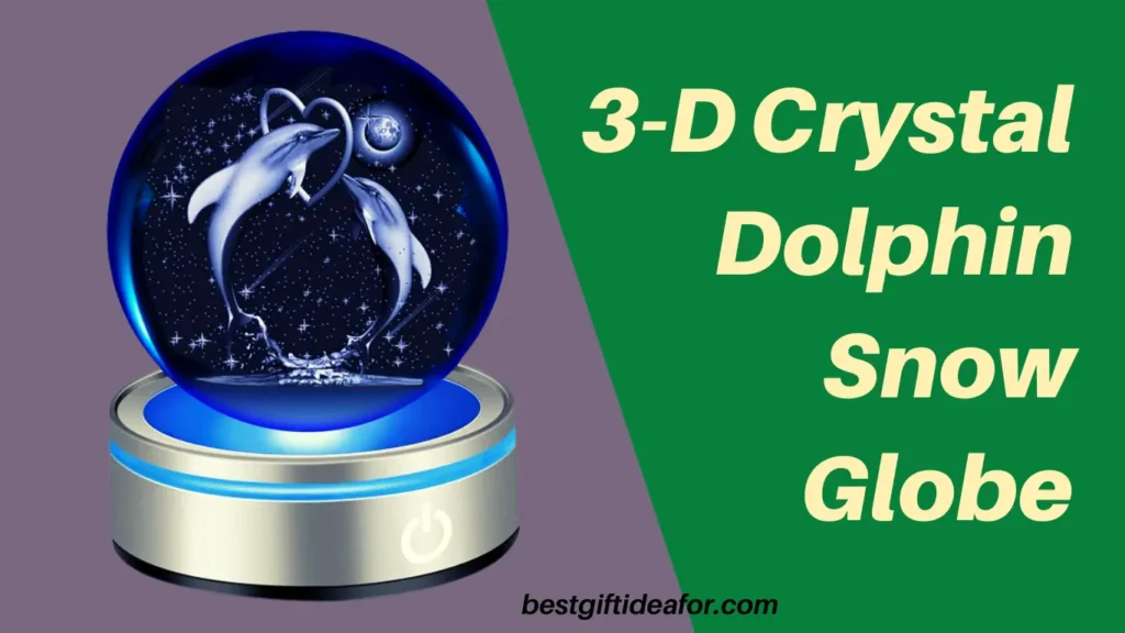 3D Crystal Dolphin Snow Globe