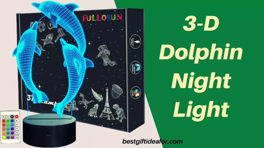 3D Dolphin Night Light