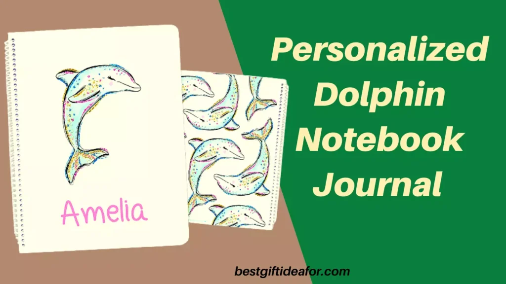 Personalized Dolphin Notebook Journal