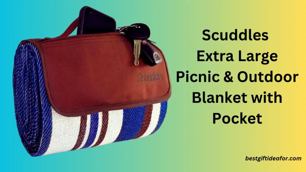Scuddles Extra Large Picnic & Outdoor Blanket with Pocket Best Easter Gift Ideas For Adults