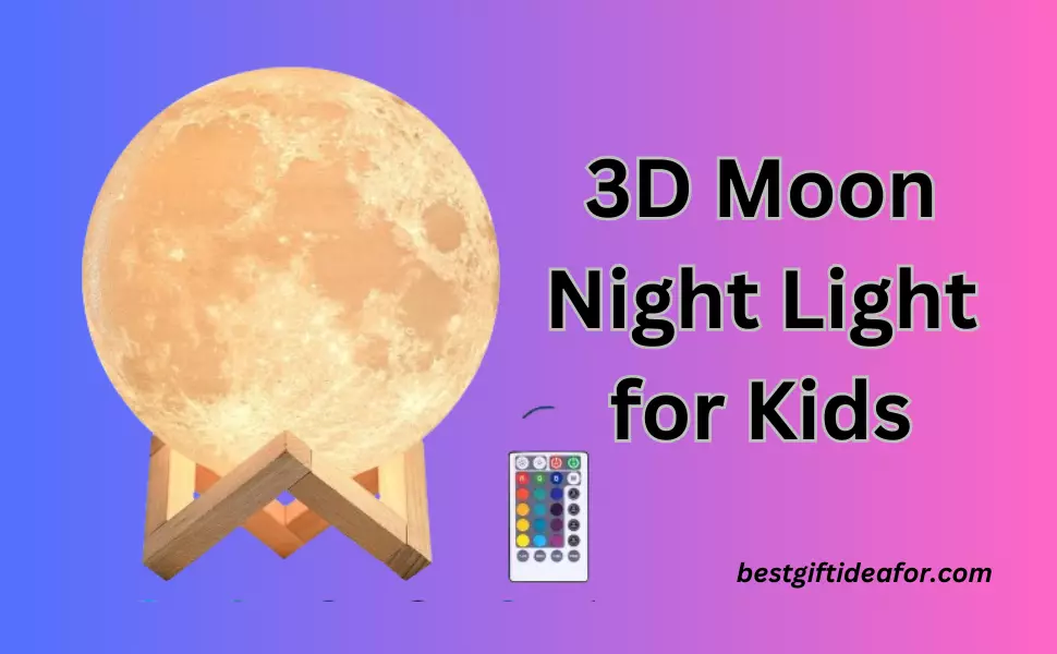 3D Moon Night Light for Kids