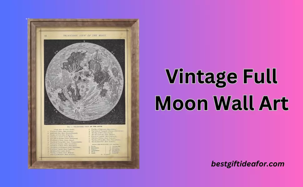 Vintage Full Moon Wall Art